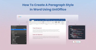 How to Create a Paragraph Style in Word using UniOffice