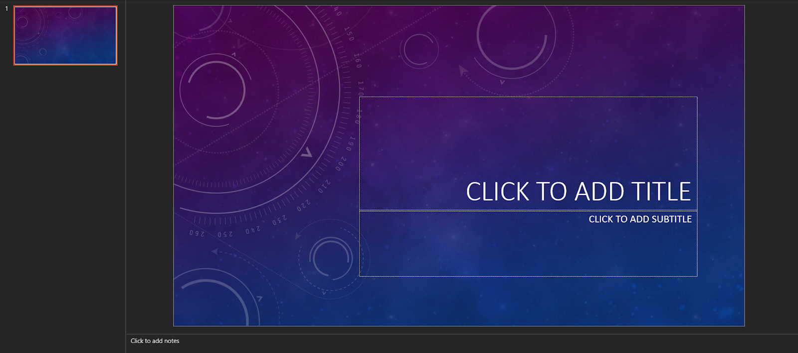 Empty PPTX presentation used as a template - UniOffice Golang