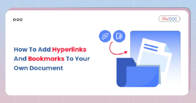 How to Add Hyperlinks and Bookmarks to Your Own Document