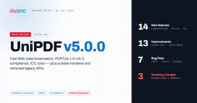 UniPDF v5 Released: Fast Web View and PDF/UA Accessibility